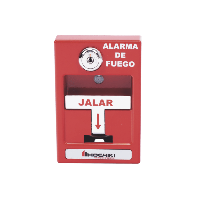 single-action-with-key-lock-addressable-manual-pull-station-spanish-dcp-ams-kl-s - Hochiki - Estaciones manuales